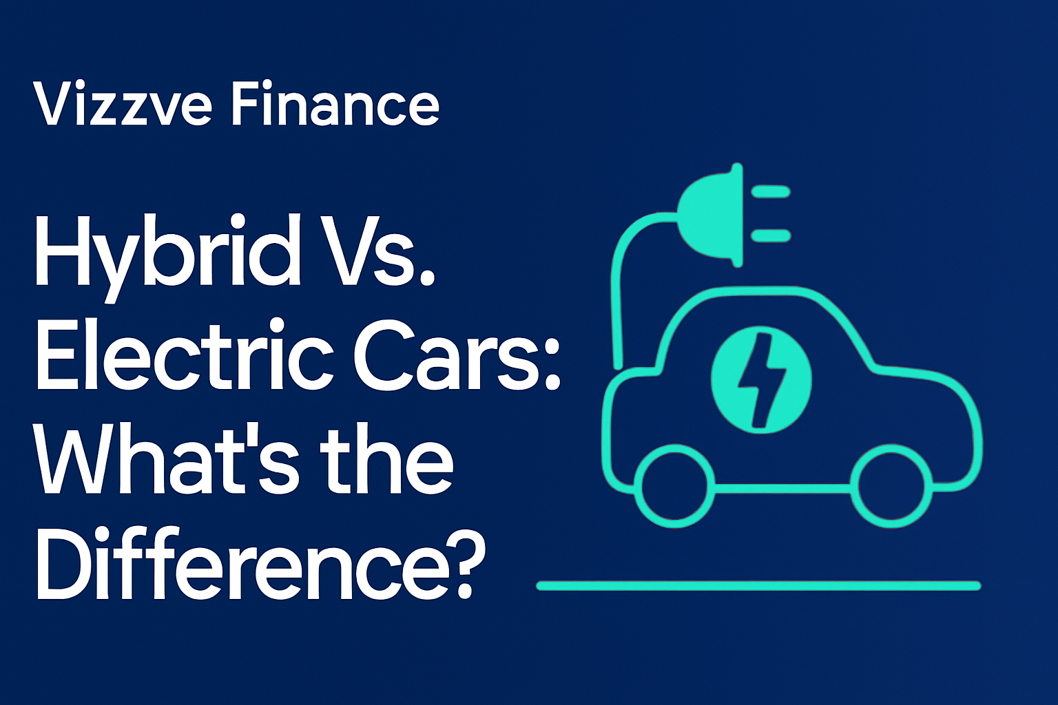 Comparison of hybrid and electric cars with eco-friendly background